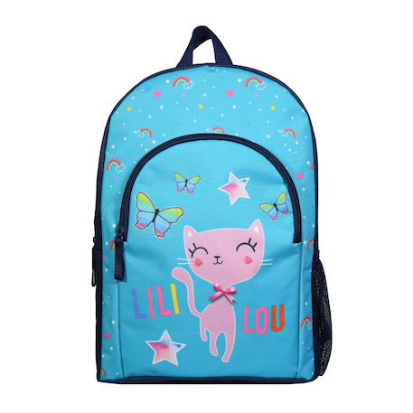 Sac à dos avec poche lili lou chat  - vertbaudet enfant
