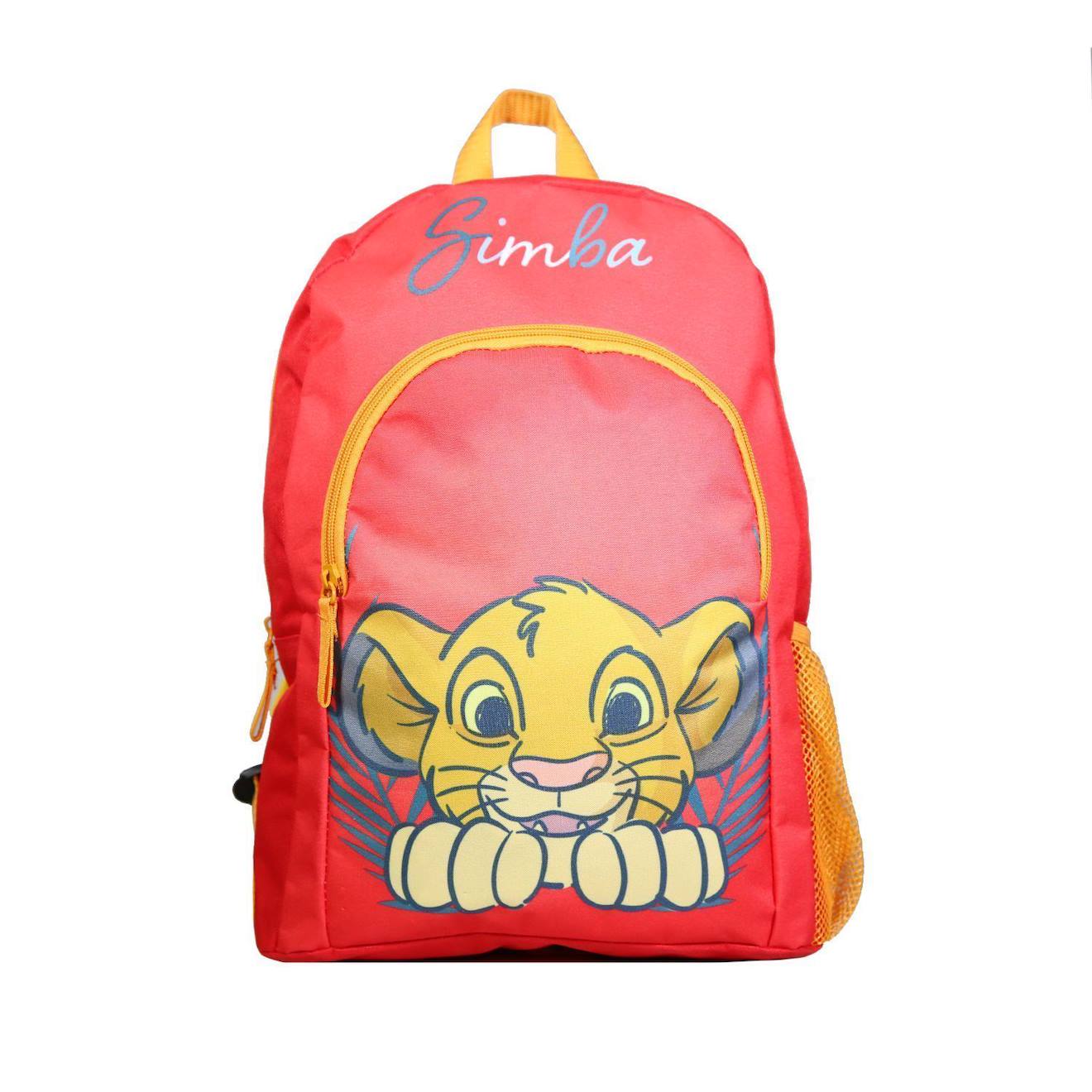 Sac À Dos Avec Poche Disney Le Roi Lion Simba Rouge