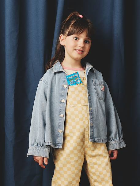 Chemise fille en jean forme loose   - vertbaudet enfant