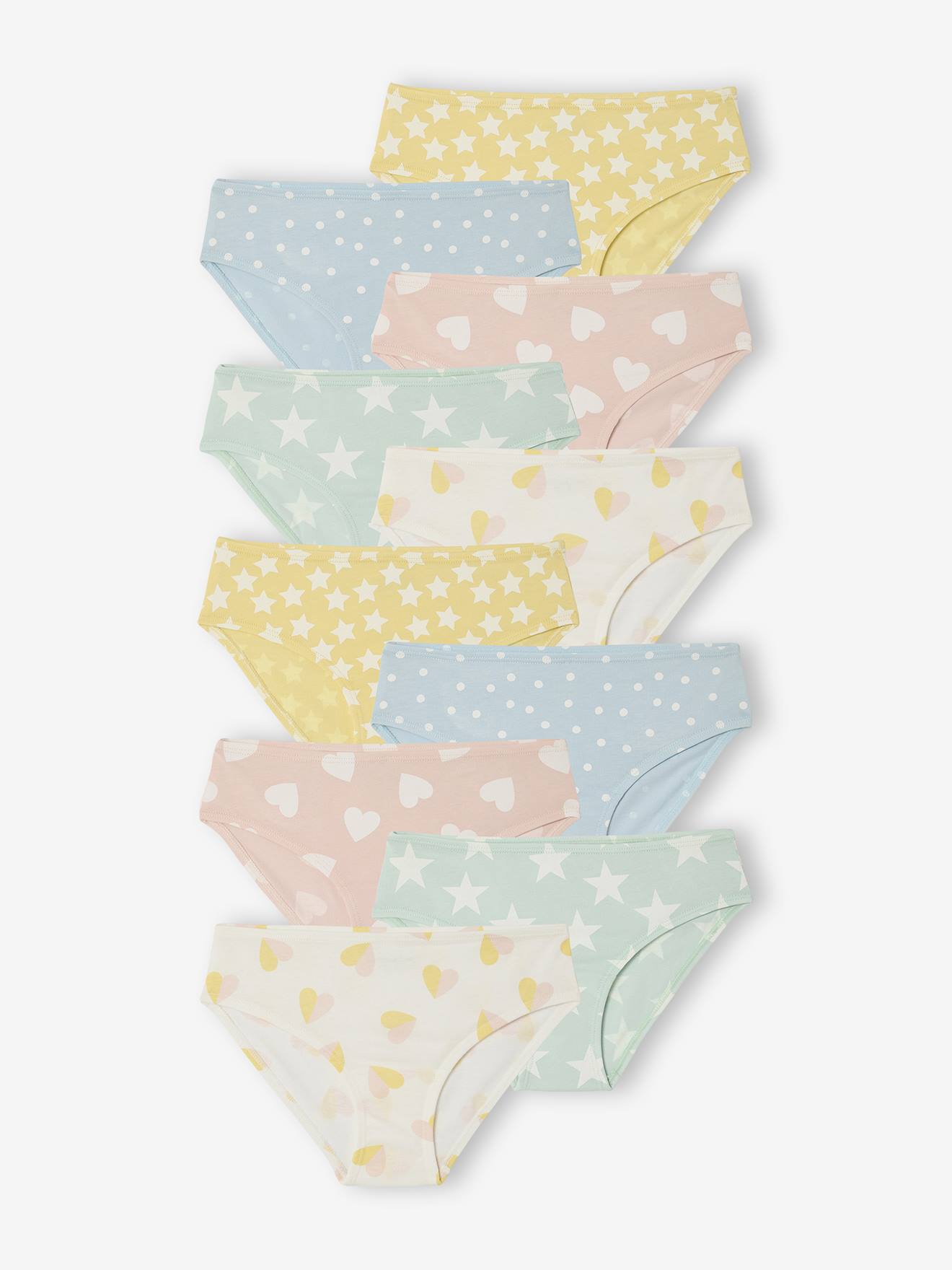 Lot de 10 culottes fantaisie fille rose 13 €
