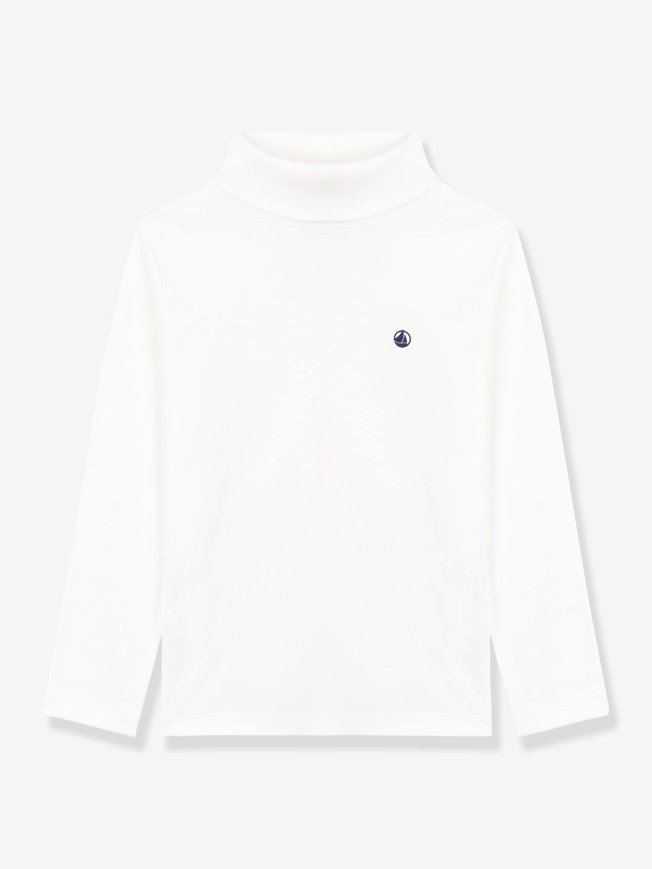 Sous-pull enfant en coton uni blanc