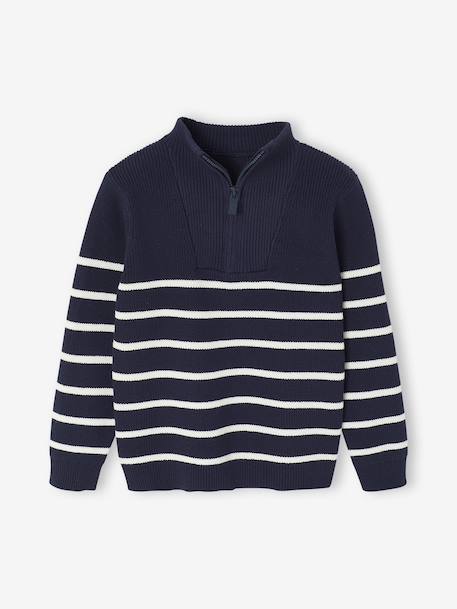 Garçon-Pull garçon camionneur rayé manches longues