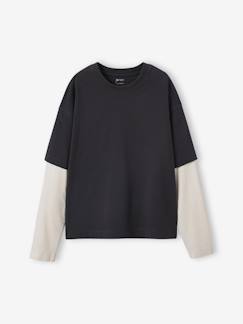 T-shirt garçon effet 2 en 1  - vertbaudet enfant