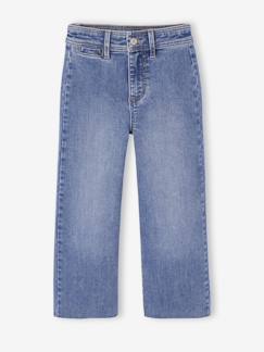VERTBAUDET Jean Indestructible Style Paperbag Fille Double Stone 5A - Ultra Résistant
