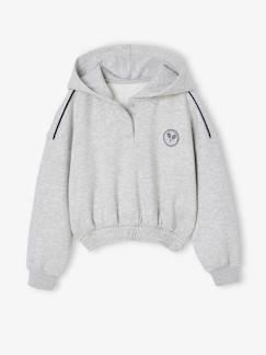 Sweat court à capuche sport fille  - vertbaudet enfant