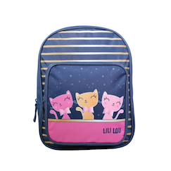 -Sac à dos  avec poche maternelle lili lou chat