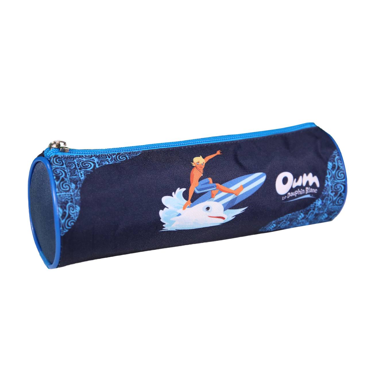 Trousse Double Compartiment, Sac À Crayons En Nylon Avec Fermeture Éclair En Maille, Trousse