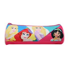 -Trousse scolaire ronde princesses disney