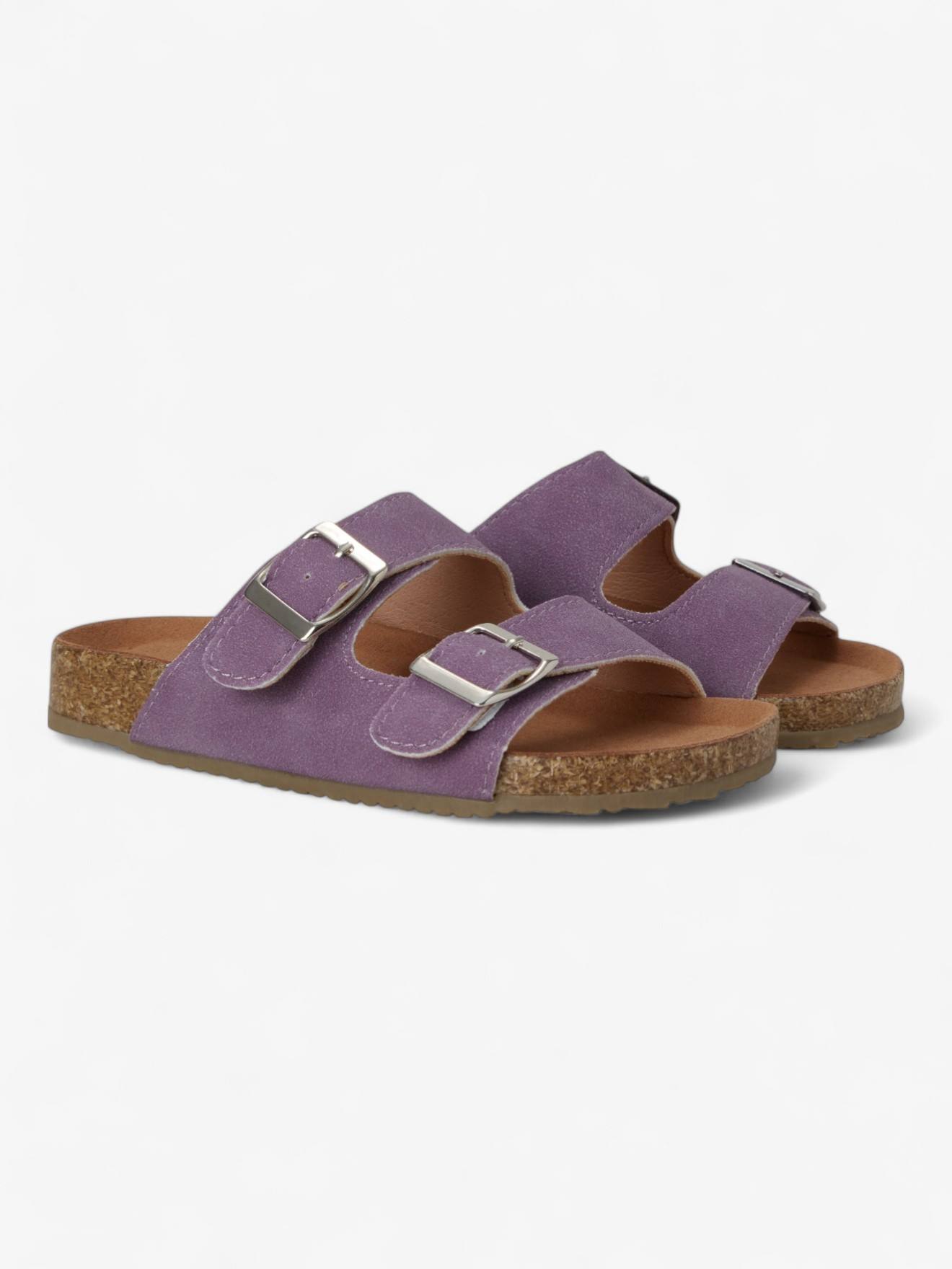 Sandales Sunny Enfant En Cuir Vegan Violet (Babymocs) - Image 1