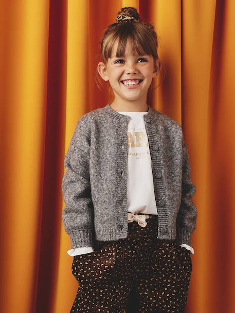 Fille-Gilet fille maille mousseuse 