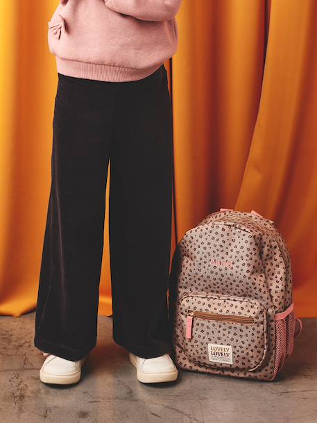 Fille-Pantalon-Pantalon fille large en velours 