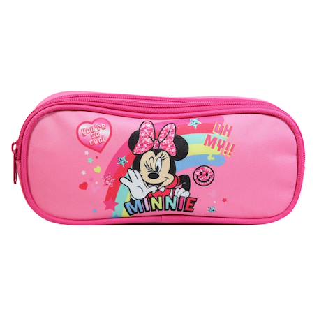 Trousse scolaire rectangulaire disney minnie arc en ciel  - vertbaudet enfant