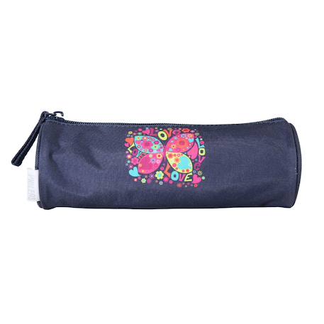 Trousse scolaire ronde phileas papillon  - vertbaudet enfant