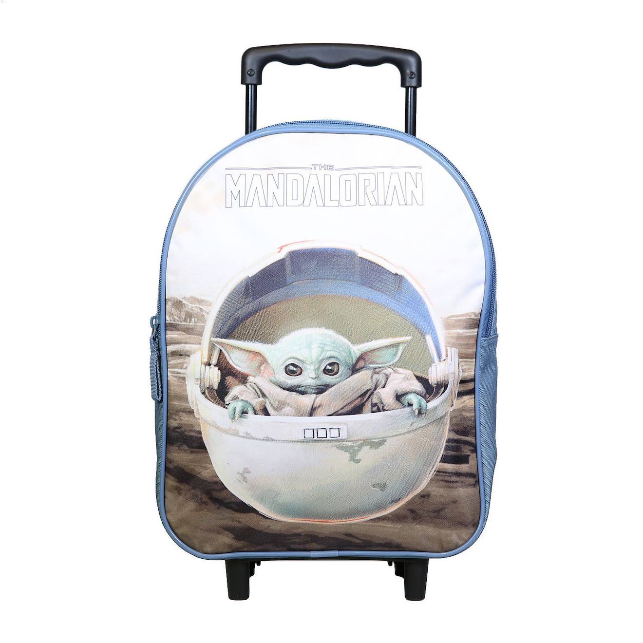 Sac À Dos À Roulettes Maternelle Disney Star Wars / The Mandalorian Baby Yoda Beige