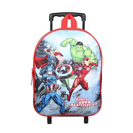 Bébé-Accessoires-Sac à dos à roulettes maternelle marvel avengers