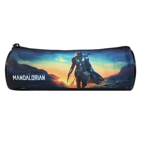 Trousse scolaire ronde star wars / the mandalorian  - vertbaudet enfant