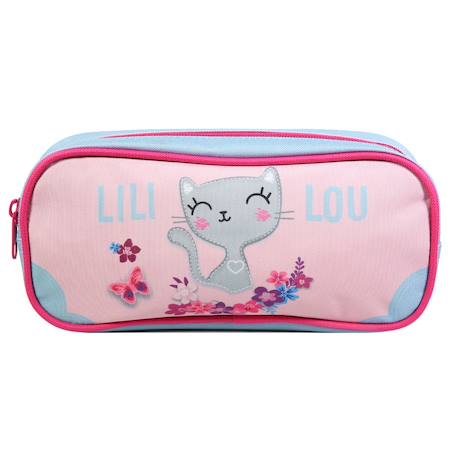 Garçon-Accessoires-Cartable, trousse-Trousse scolaire rectangulaire lili lou