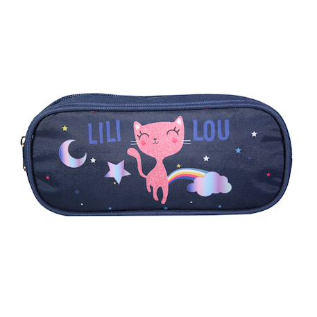 Trousse scolaire rectangulaire lili lou  - vertbaudet enfant