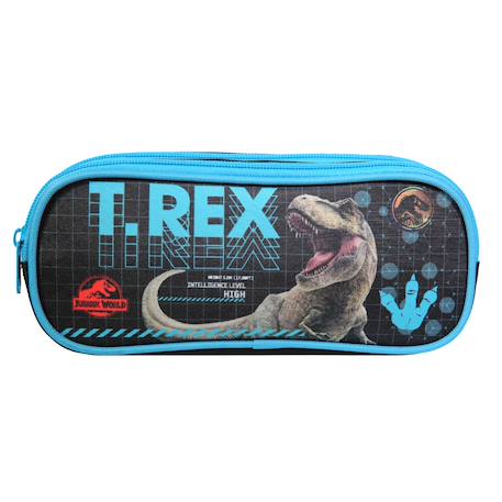 Trousse scolaire rectangulaire jurassic world t-rex  - vertbaudet enfant