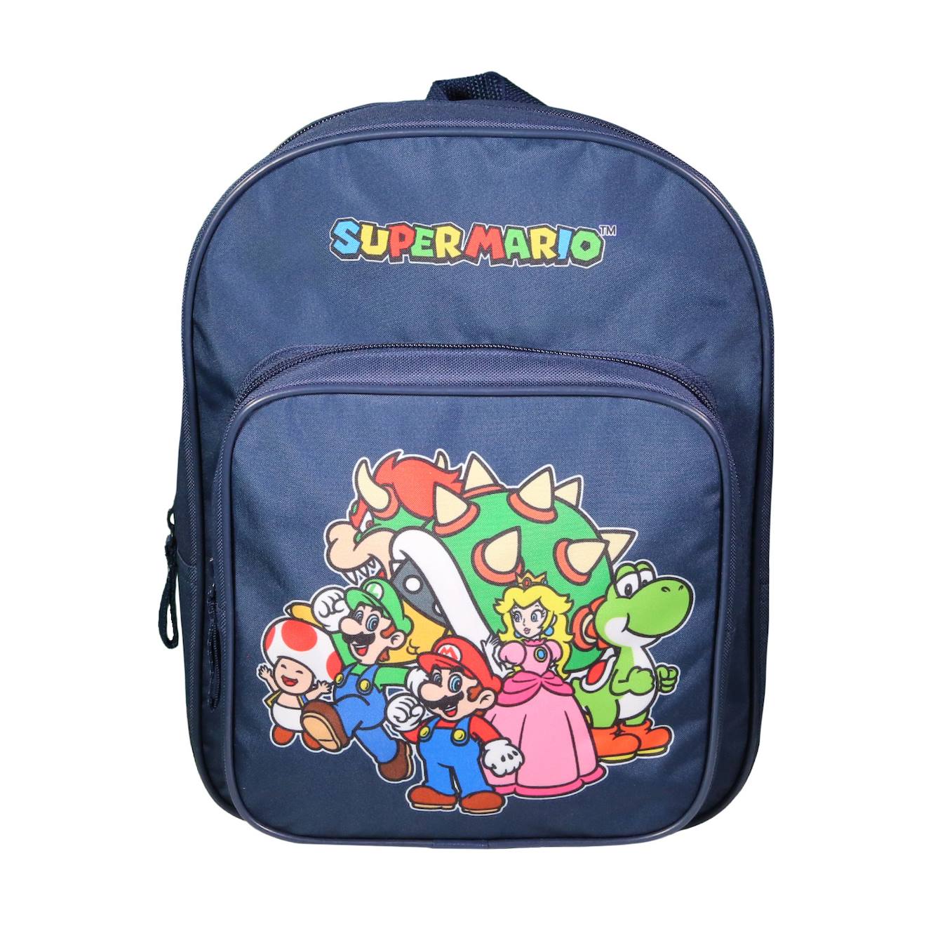Sac À Dos Avec Poche Maternelle Super Mario Bleu