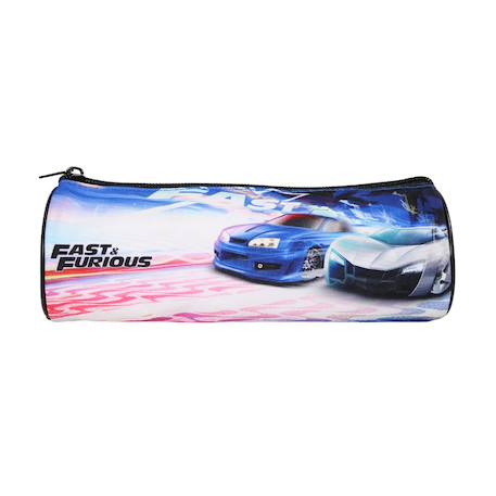 Trousse scolaire ronde fast and furious  - vertbaudet enfant