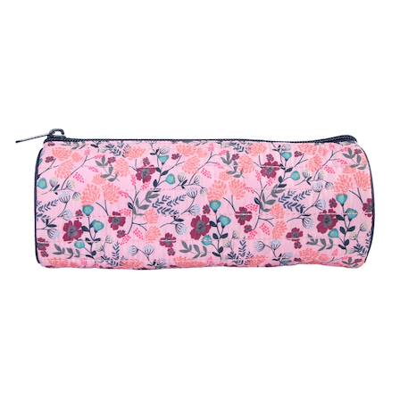Trousse scolaire ronde à fleurs  - vertbaudet enfant