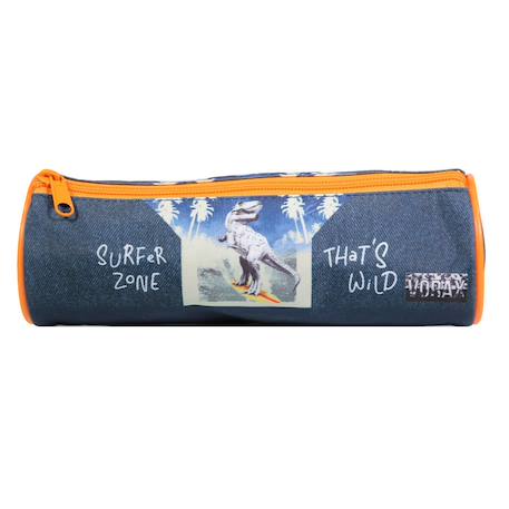 Trousse scolaire ronde vorax  dinosaure surf  - vertbaudet enfant