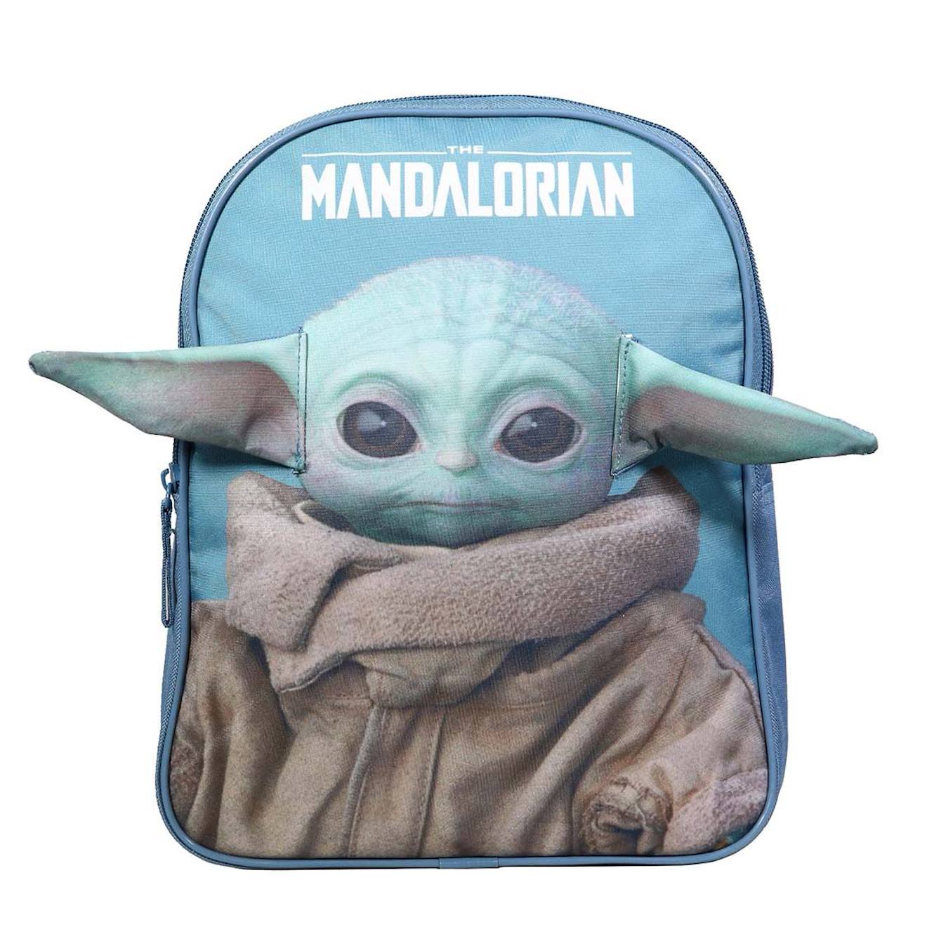 Sac À Dos Avec Détails 3d Baby Yoda Star Wars / The Mandalorian Bleu