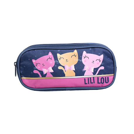 Trousse scolaire rectangulaire lili lou  - vertbaudet enfant
