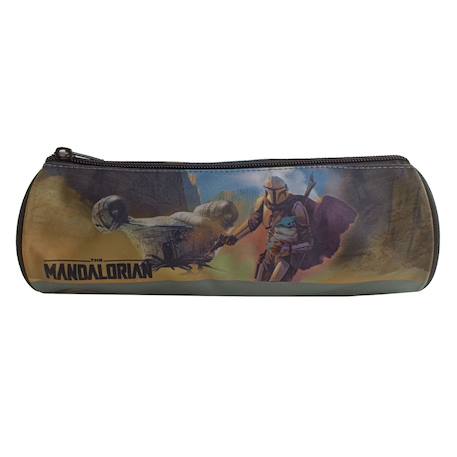 Trousse scolaire ronde star wars / the mandalorian  - vertbaudet enfant