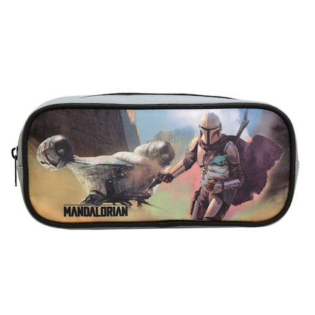 Trousse scolaire rectangulaire star wars / the mandalorian  - vertbaudet enfant