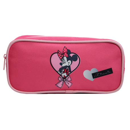 Trousse scolaire rectangulaire disney minnie cœur  - vertbaudet enfant