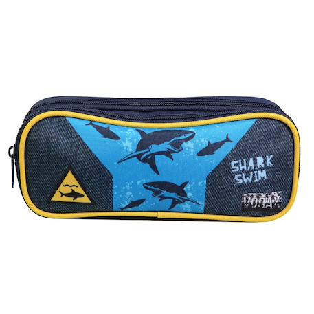 Trousse scolaire rectangulaire vorax  requins  - vertbaudet enfant