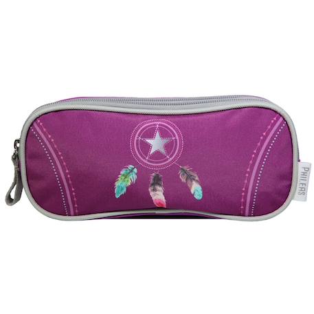 Trousse scolaire rectangulaire phileas attrape rêve plumes  - vertbaudet enfant