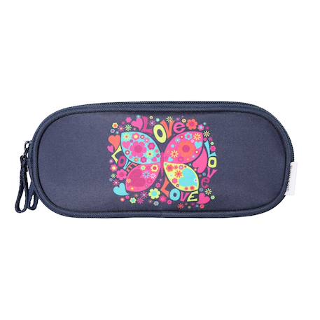 Trousse scolaire rectangulaire phileas papillon  - vertbaudet enfant