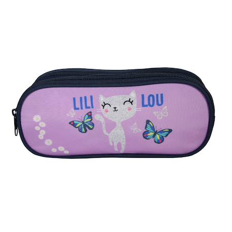 Trousse scolaire rectangulaire lili lou  - vertbaudet enfant