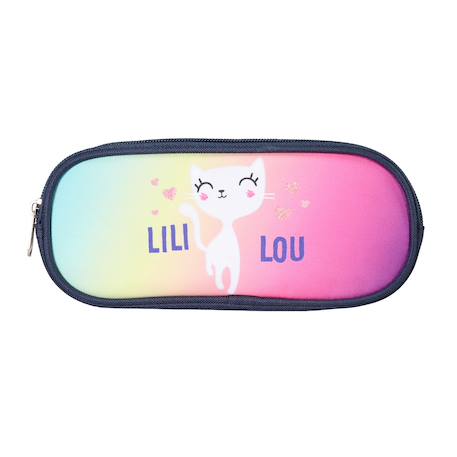 Trousse scolaire rectangulaire  lili lou  - vertbaudet enfant