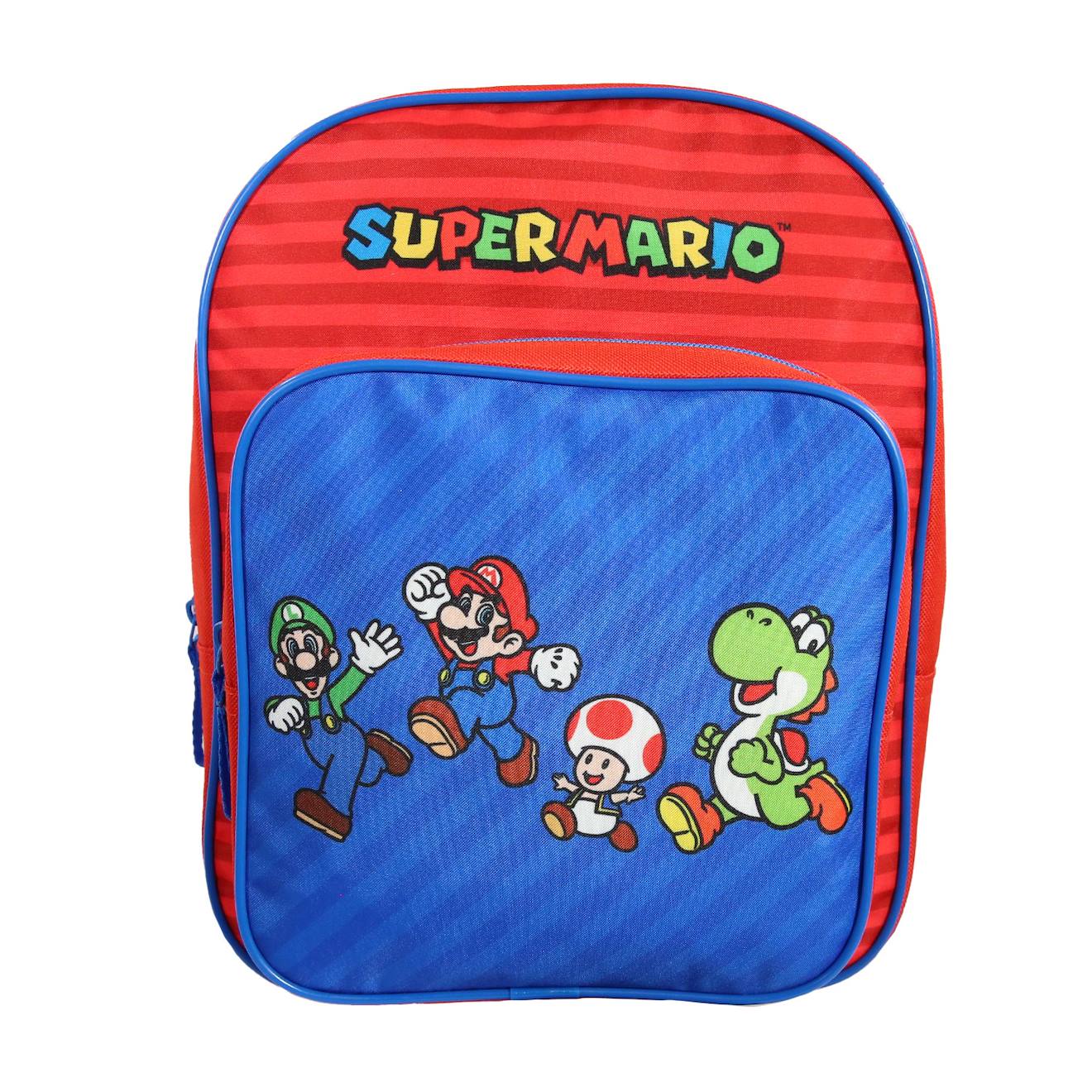 Sac À Dos Avec Poche Maternelle Super Mario Bleu