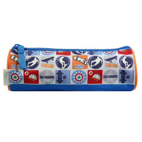 Trousse scolaire ronde phileas skate  - vertbaudet enfant