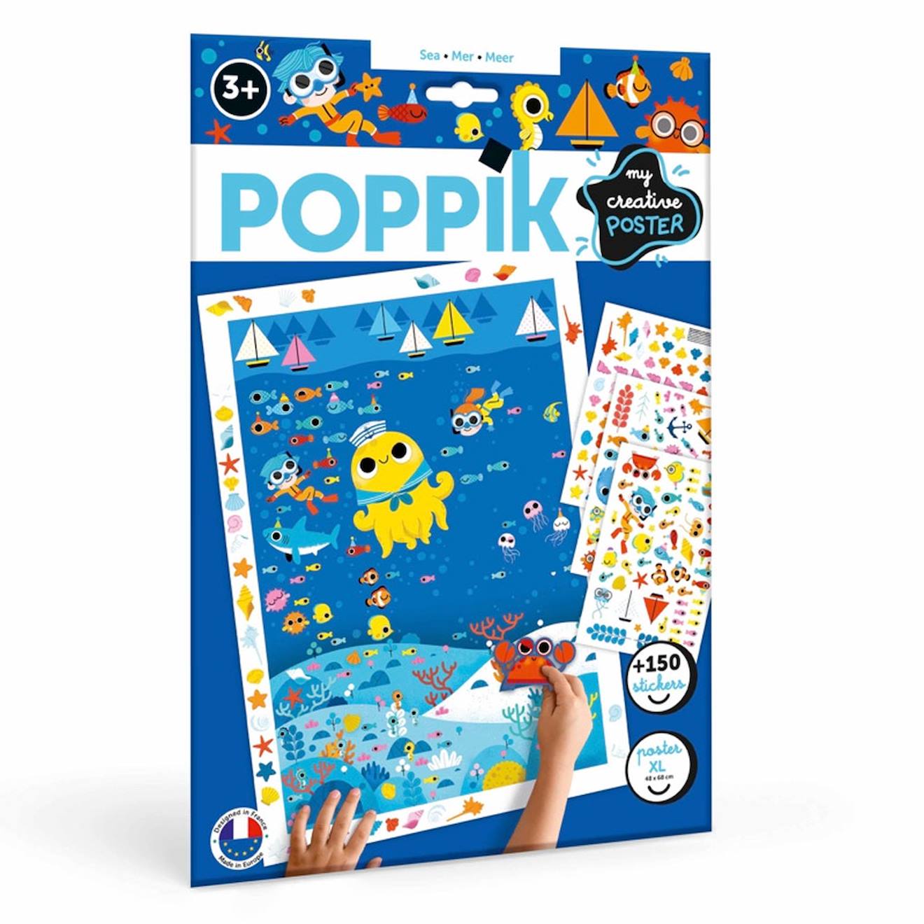 Poster Xl 150 Stickers A La Mer Multi-coloured Poster Xl 150 Stickers A La Mer Multi-coloured