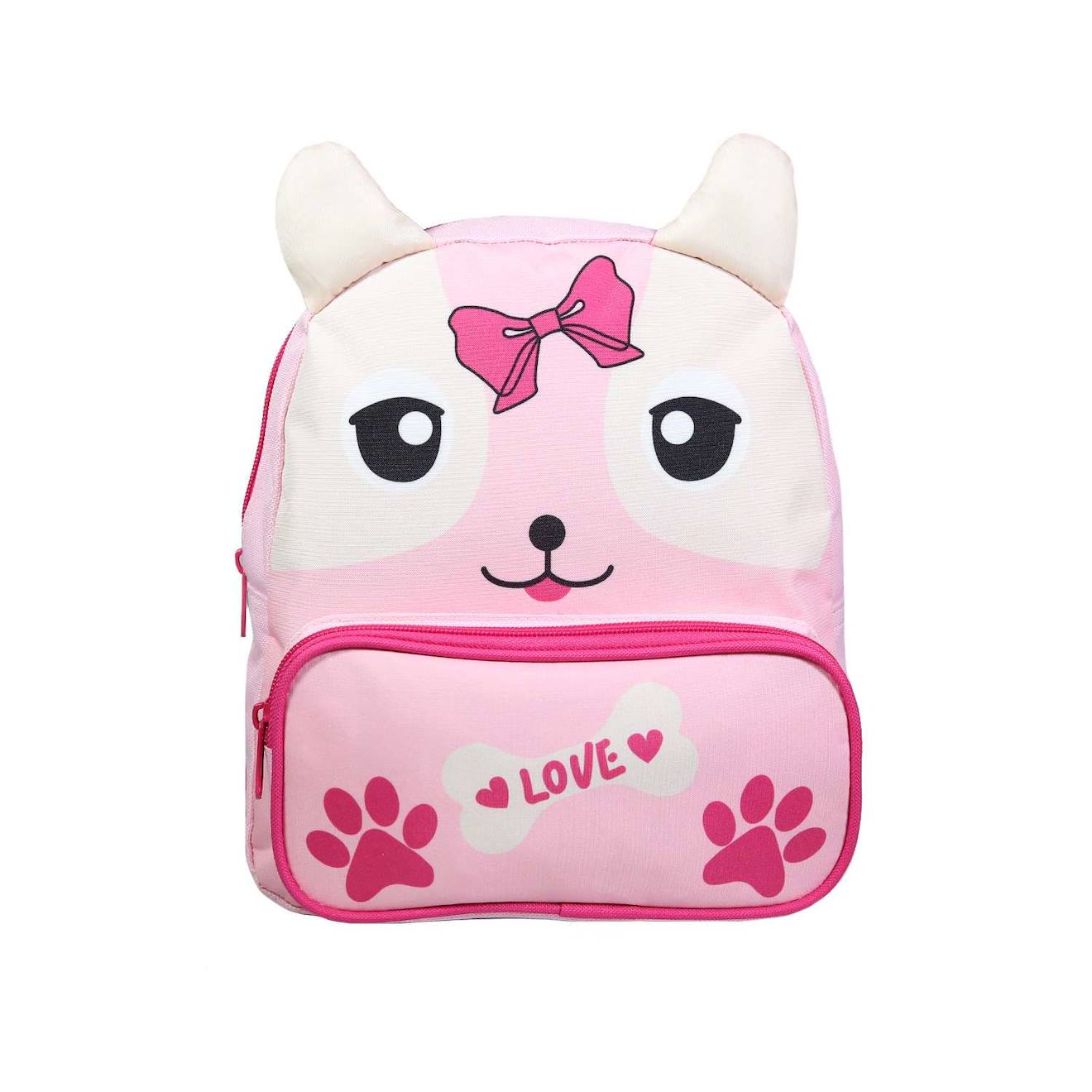 Sac À Dos Gouter Maternelle Kids Chiot Rose