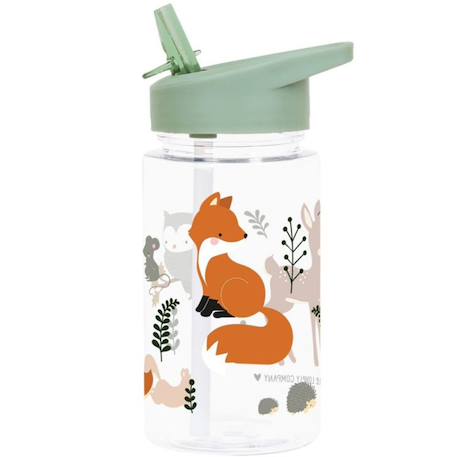 A Little Lovely Company - Gourde Enfant Ergonomique 450 Ml Vert De Gris