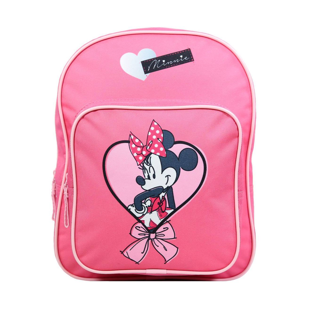 Sac Dos Avec Poche Disney Minnie Coeur Rose 20 €