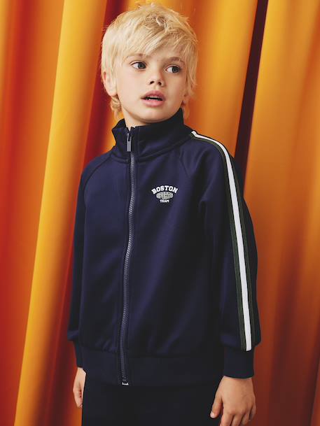 Garçon-Vêtements de sport-Sweat garçon manches longues col montant