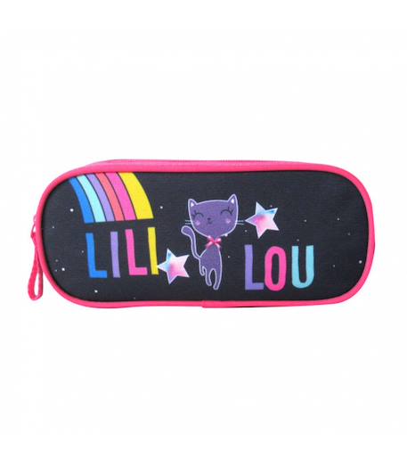 Trousse scolaire rectangulaire lililou  - vertbaudet enfant