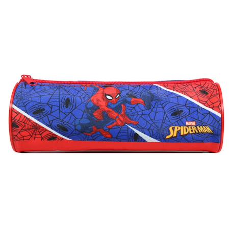 Fille-Trousse scolaire ronde spiderman