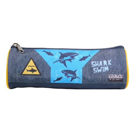 Trousse scolaire ronde vorax  requins  - vertbaudet enfant