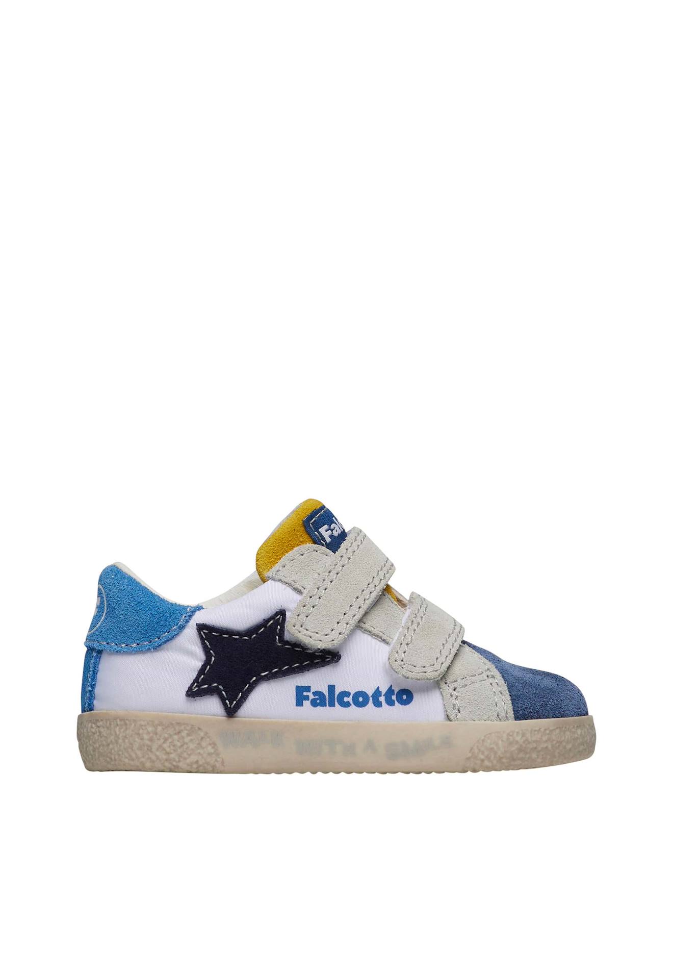 Baskets En Suède Et Tissu Alnoite 2 Vl. Blanc-bleu Clair