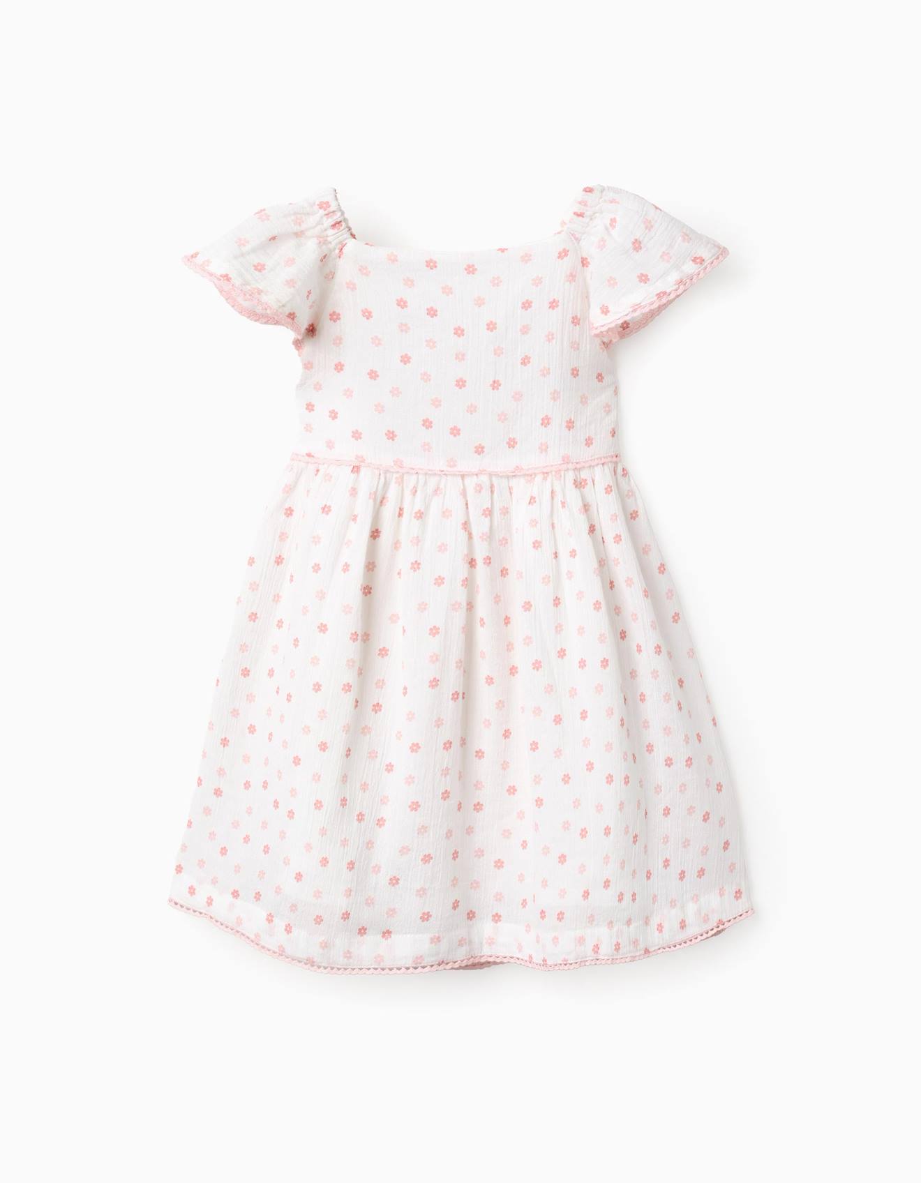 Robe En Coton Florale Blanc