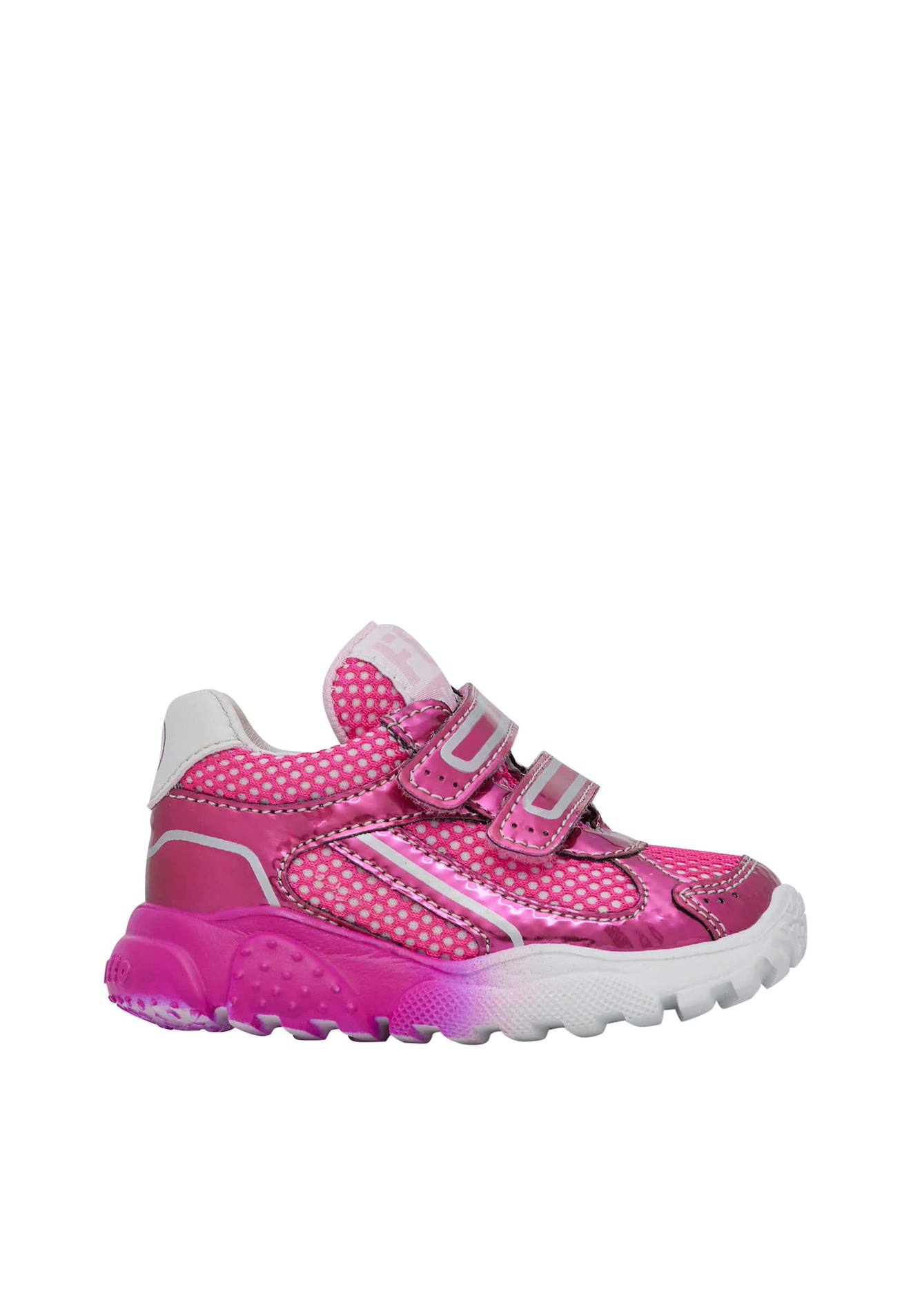 Baskets En Cuir Et Tissu Cabbi Vl. Fuchsia